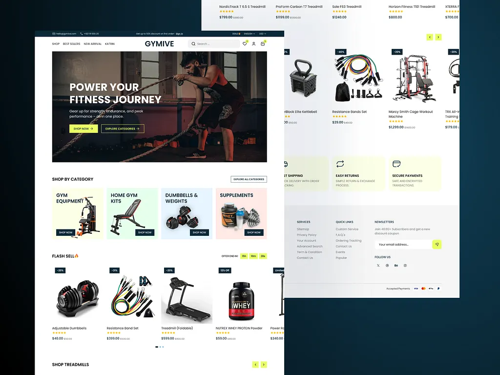 GYM Products Online Sell- Shopware Store Setup- Shopware Partner