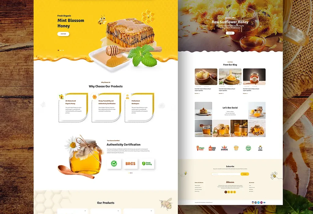 Online Honey Seller- Shopware Store Setup- Hire Shopware Agency