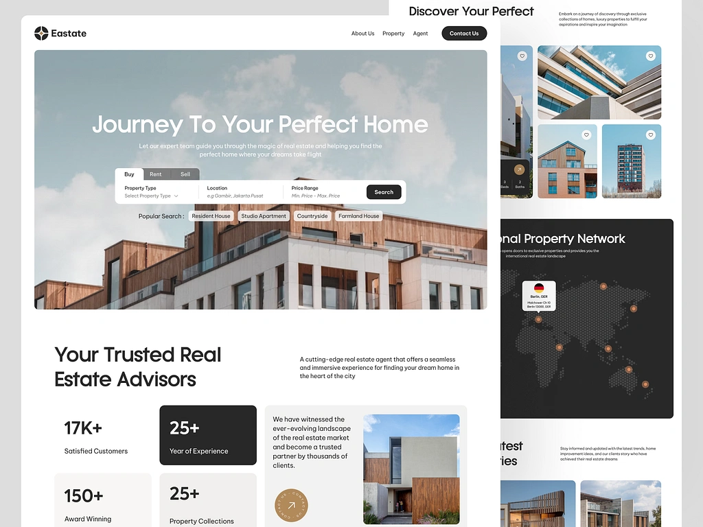 Real estate agency website in WordPress- Hire WordPress developer