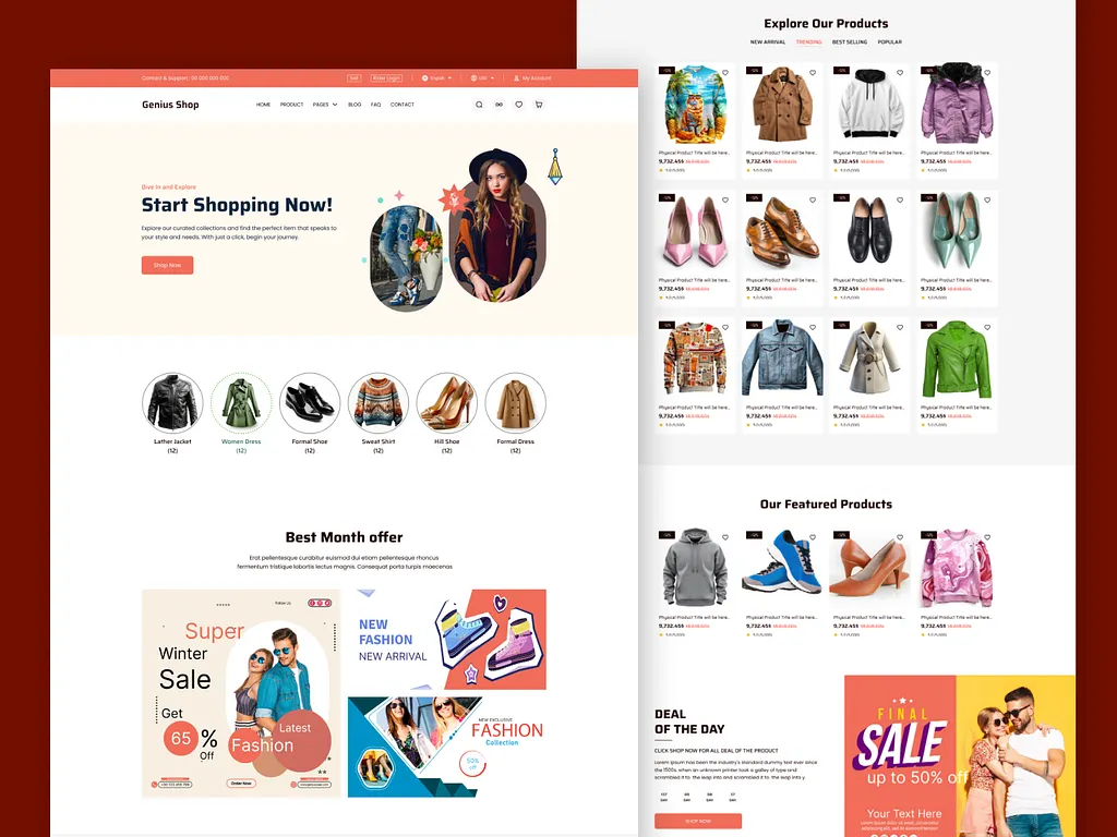 Fashion Ecommerce store with Laravel- Hire Laravel Outsource Partner