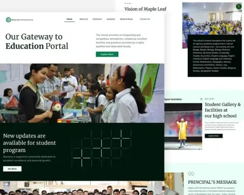 WordPress Site for International School