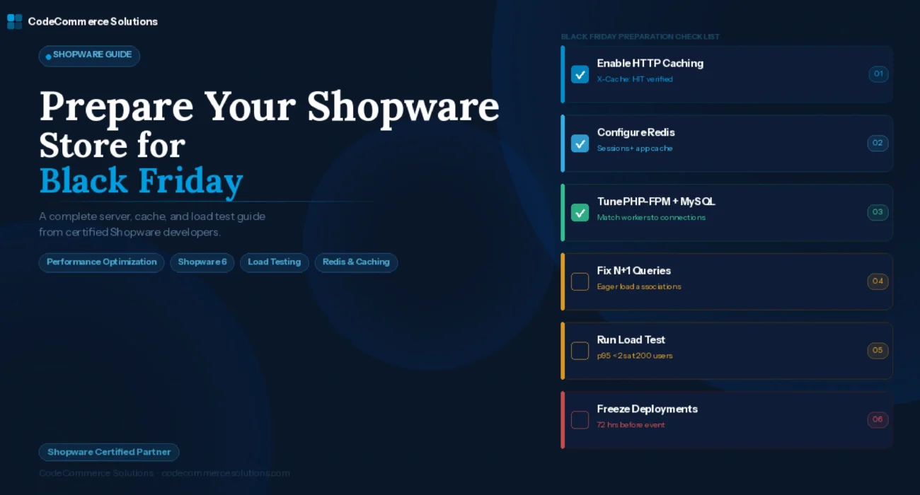 Shopware Black Friday Setup Guide for Performance and Stability