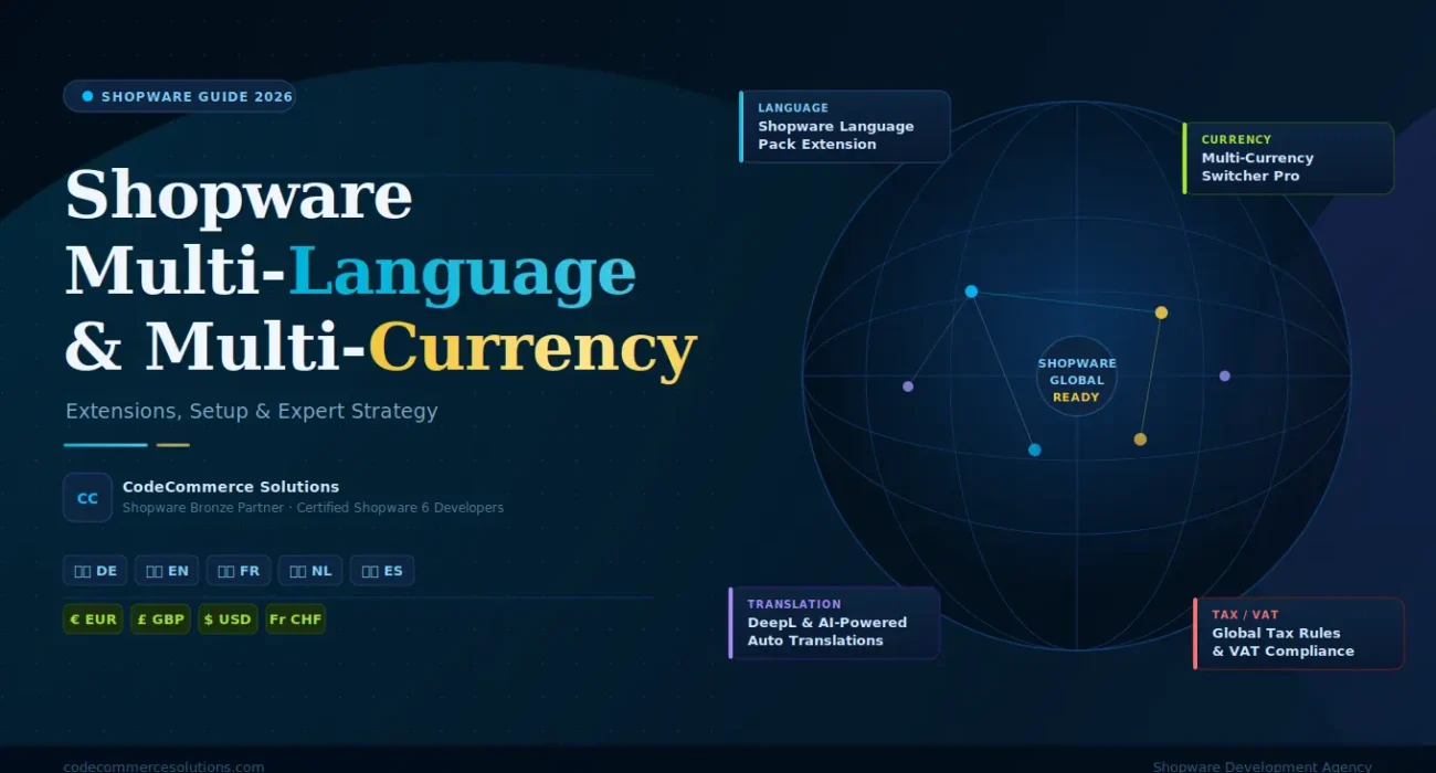 Shopware Extensions for Multi-Language & Multi-Currency Stores